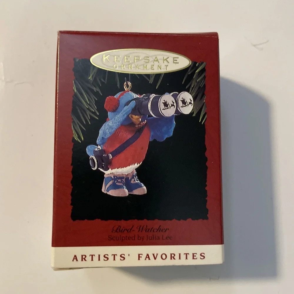 Hallmark Keepsake Ornament Bird Watcher 1993 Artists Favorite